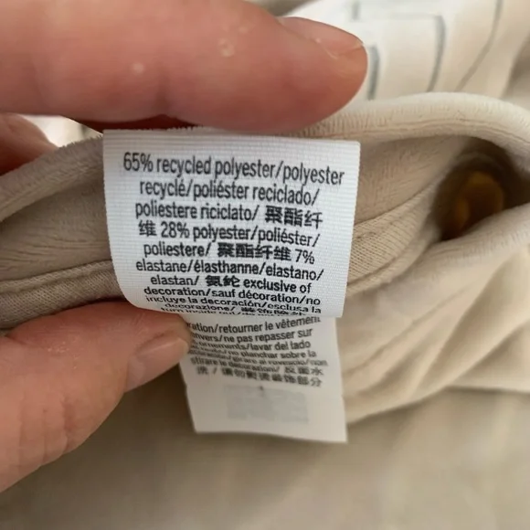 Victoria's Secret PINK Women’s LG Pullover Ivory Shirt SOFT Fleece Long Sleeves - Picture 7 of 16